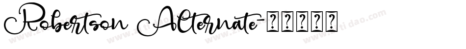 Robertson Alternate字体转换